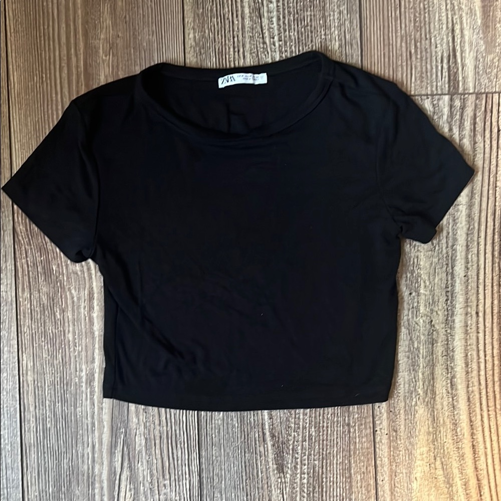 Zara Black Women's Crop Top